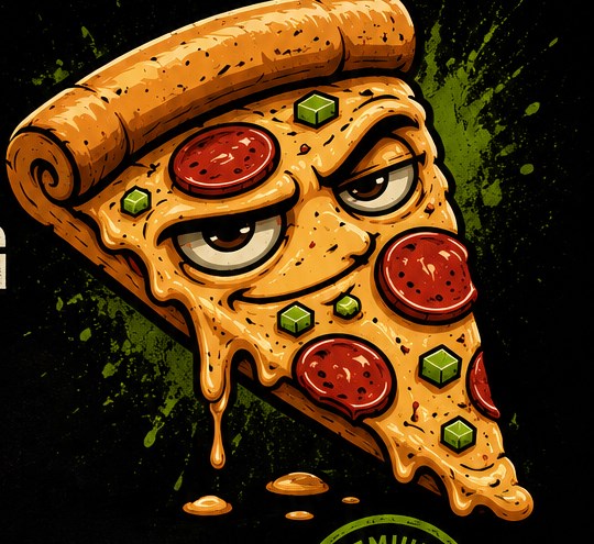 hanf.pizza Pizza-Maskottchen